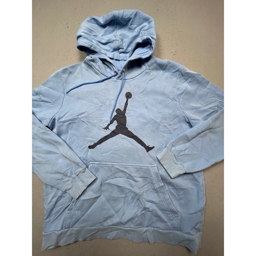 Jordan Hoodie Cotton Polyester Light Blue Large Mens